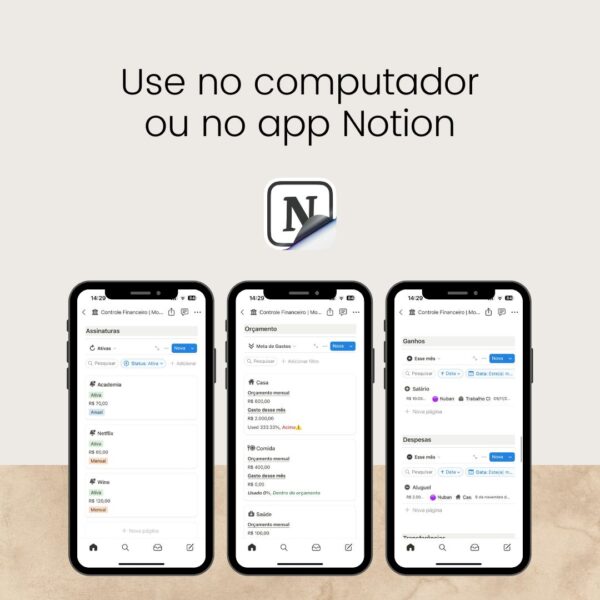 Controle Financeiro Gratuito | Notion - Image 2