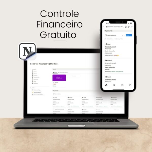 Controle Financeiro Gratuito | Notion